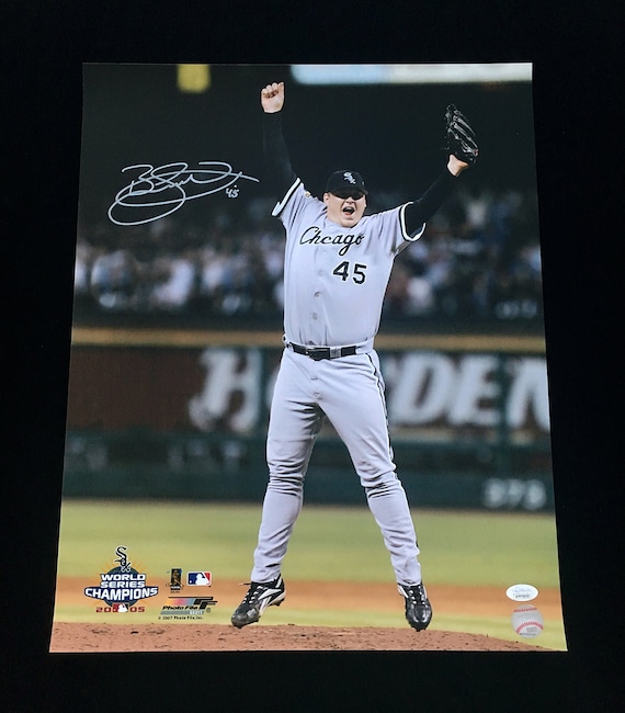 Bobby Jenks Signed Autographed 2005 World Series 16x20 Photo with JSA COA |  Chicago Pitcher