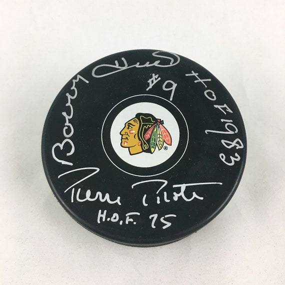 Bobby Hull and Pierre Pilote Chicago Signed Autographed Hockey - Etsy