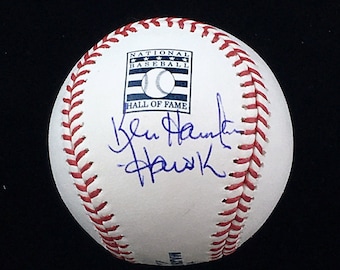 Ken Harrelson Signed Autographed Hall of Fame Baseball with Hawk Inscription and JSA COA | Chicago Announcer