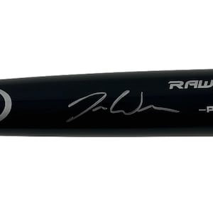 Joey Wiemer Kansas City Royals Signed Autographed Black Rawlings Baseball Bat with Beckett COA
