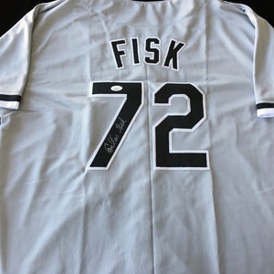 Carlton Fisk Autographed Jersey (Jersey Size 48)
