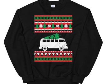vw bus ugly christmas sweater