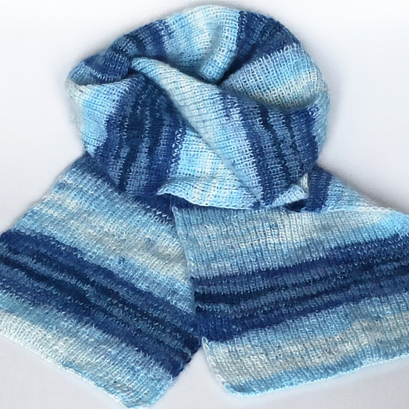 Ombre London Camo Printed Scarf Blue and Green main image 1