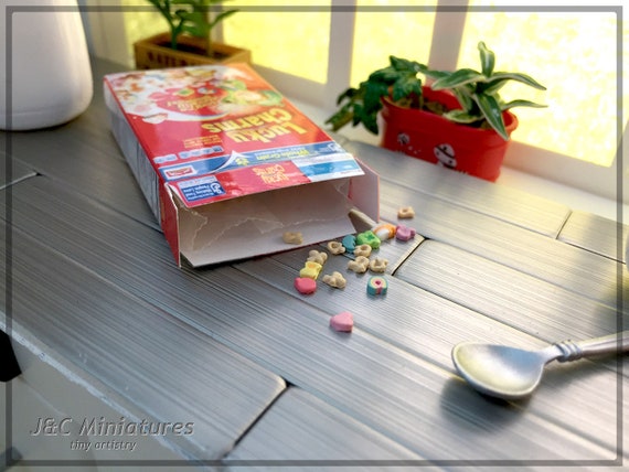 Miniature Box Of Lucky Charms For Dollhouses And Dioramas 1 6 Etsy