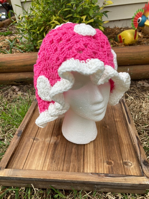 The Pink Mushroom Hat - Etsy
