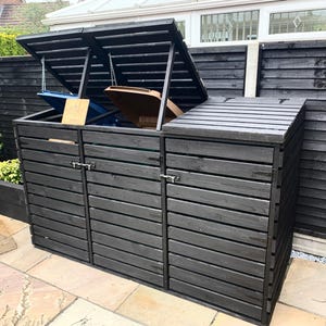 Triple Wheelie Bin Storage Unit custom designed
