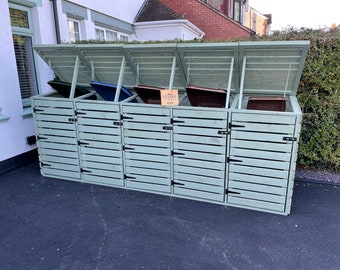 5 bin Wheelie bin store unit