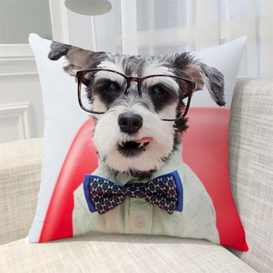 Custom Dog Pillowcase Personalized Pet Pillow With Zipper Etsy