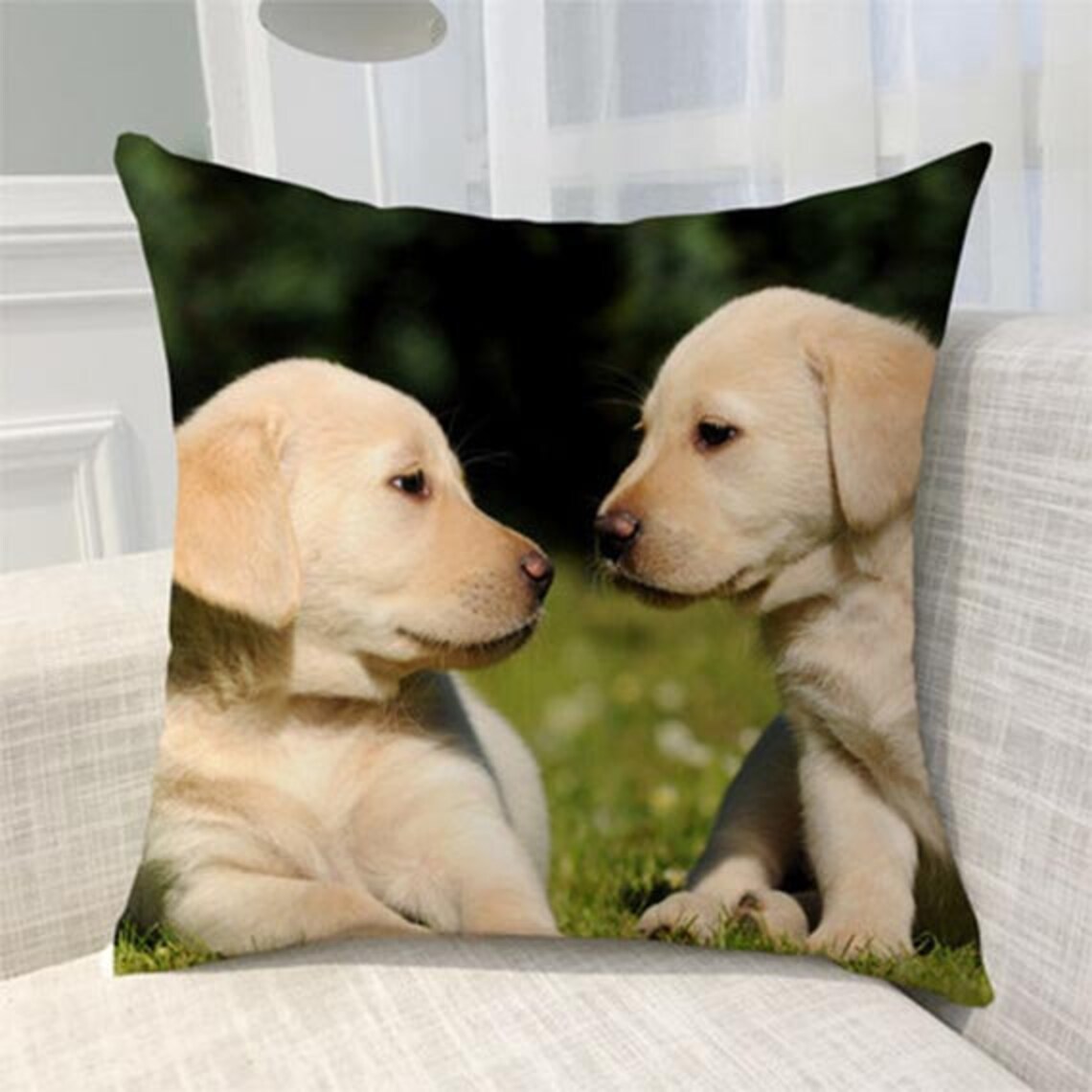 Custom Dog Pillowcase Personalized Pet Pillow With Zipper Etsy