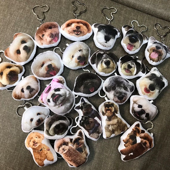 Custom Keychain Pet Pillow Custom Keychain Photo Keychain Etsy