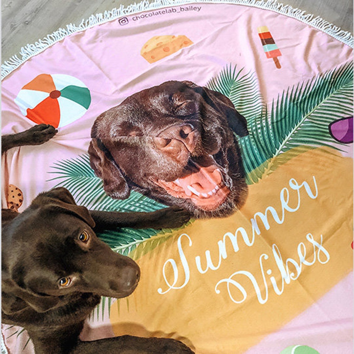 Custom Beach Towel Dog Photo Beach Towel Cat Picture Towel Etsy