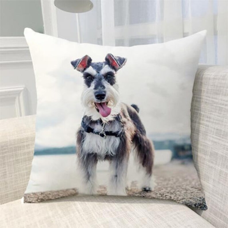 Custom Dog Pillowcase Personalized Pet Pillow With Zipper Etsy