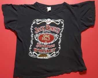 RARE Vintage 70s Jack Daniels Whiskey Tshirt Size Small