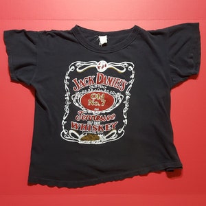 RARE Vintage 70s Jack Daniels Whiskey Tshirt Size Small image 1