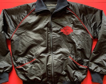 Vintage 80s Harley Davidson Bomber Jacket -- Vintage Unisex Jacket