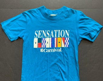 Vintage Carnival Cruise Sensation Tshirt -- Vintage Unisex Tshirt