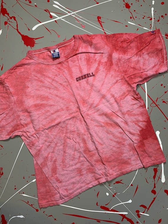 Vintage 90s Champion Cornell University Tie Dye Ts