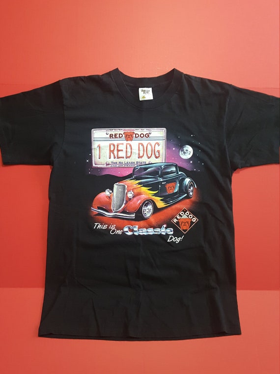 red dog beer t shirt