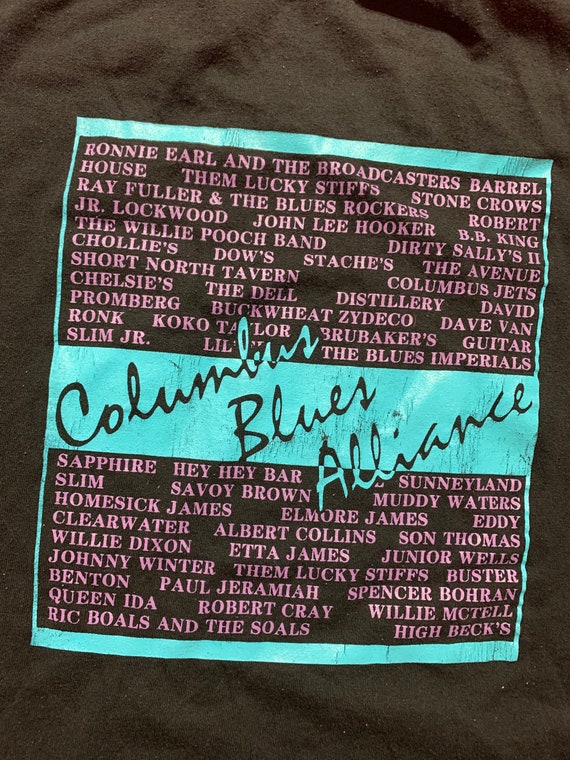 Vintage 90s Columbus Blues Alliance Tshirt -- Vin… - image 5