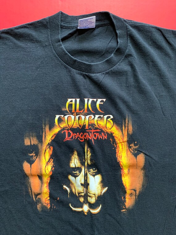 Vintage Alice Cooper Dragon Town Tour Tshirt -- V… - image 3