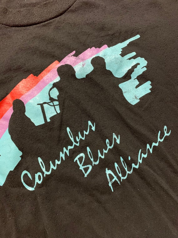 Vintage 90s Columbus Blues Alliance Tshirt -- Vin… - image 7