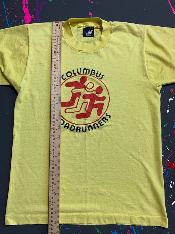 Vintage 90s Columbus Road Runners Tshirt Size Sma… - image 7