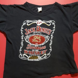 RARE Vintage 70s Jack Daniels Whiskey Tshirt Size Small image 2
