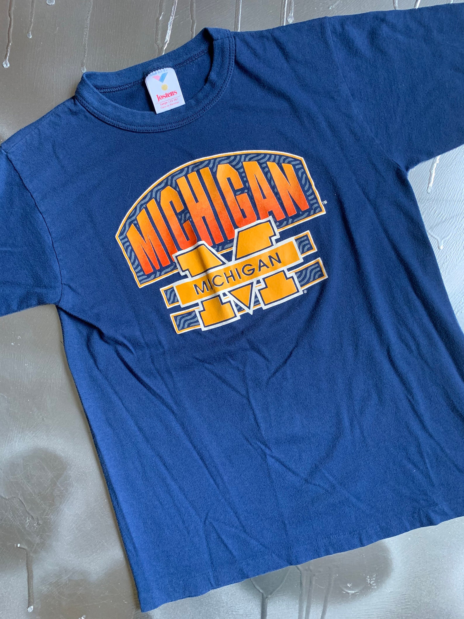 Vintage 90s University of Michigan Wolverines Tshirt Size Kids | Etsy