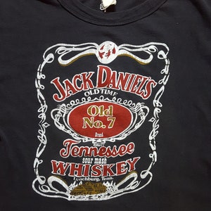 RARE Vintage 70s Jack Daniels Whiskey Tshirt Size Small image 3