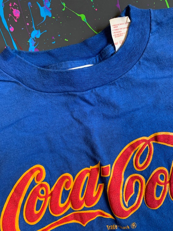 Vintage 80s Coca Cola Tshirt Size XLarge - image 3