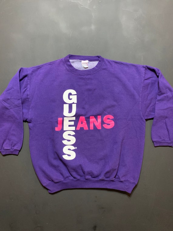 Vintage 80s GUESS Jeans Sweatshirt -- Vintage Unis