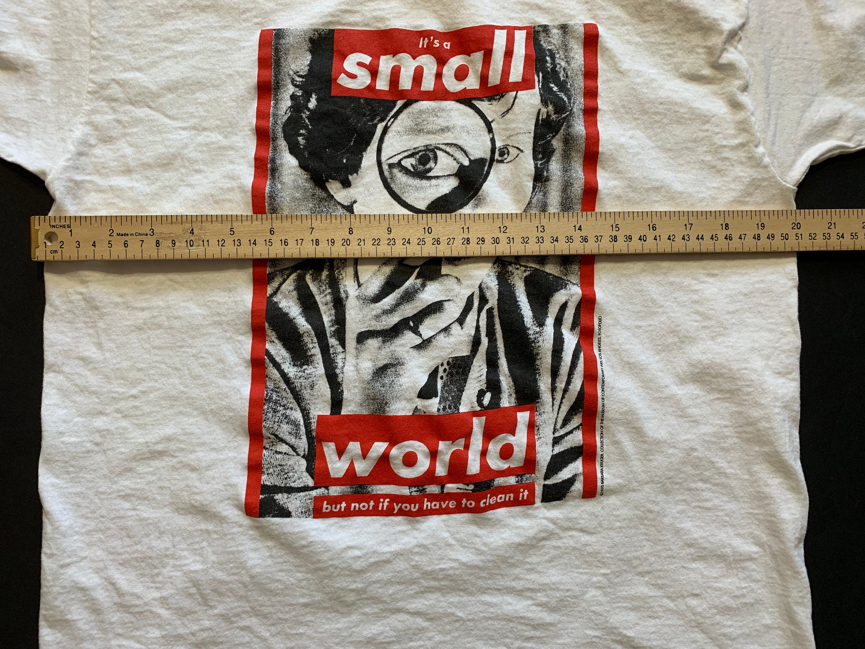 RARE Vintage Original 1995 Barbara Kruger It's A Small World RARE Vintage Original 1995 Barbara Kruger It's A Small World