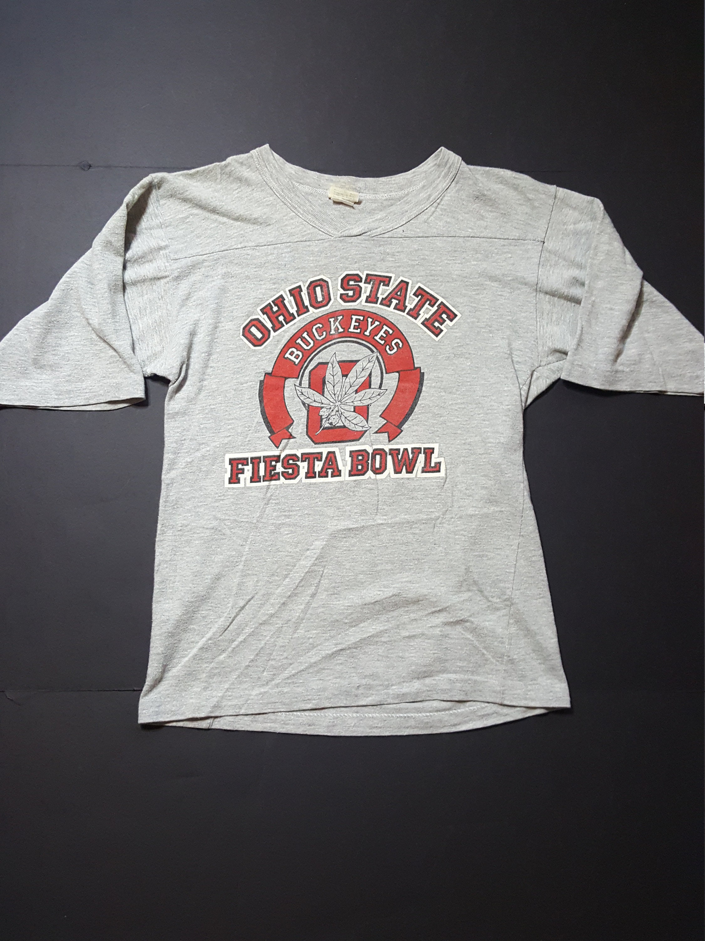 vintage ohio 半袖スウェット Vintage 90s Grey Lee Heavyweight Ohio State Washed