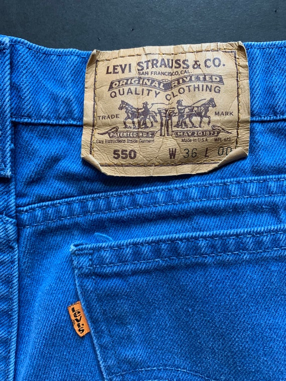 Vintage Levi's 550 Size 36 Orange Tab Made in USA… - image 5