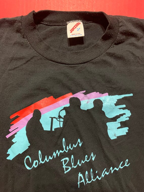 Vintage 90s Columbus Blues Alliance Tshirt -- Vin… - image 3