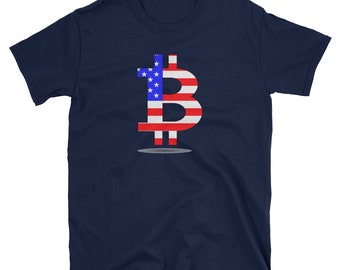 Bitcoin America T-Shirt/ Bitcoin T-Shirt/Cryptocurrency Tee/Crypto Fun Shirts/Unisex T Shirt/Bitcoin T Shirts/Crypto Tee/ BTC Shirts For Man