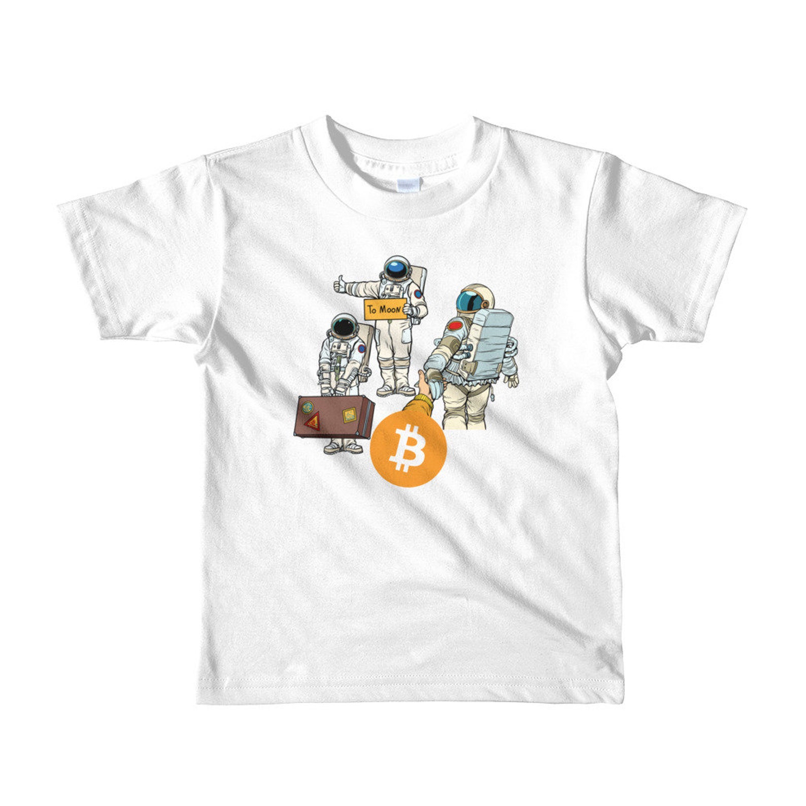 Bitcoin Astronaut Crew T Shirt/Kids-Toddler T | Etsy