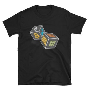 Btc Hodl Dice Short-Sleeve Unisex T-Shirt/ Bitcoin T-Shirt/Cryptocurrency Tee/Crypto Fun Shirts/Unisex T Shirt/Bitcoin T Shirts/Hodl T Shirt