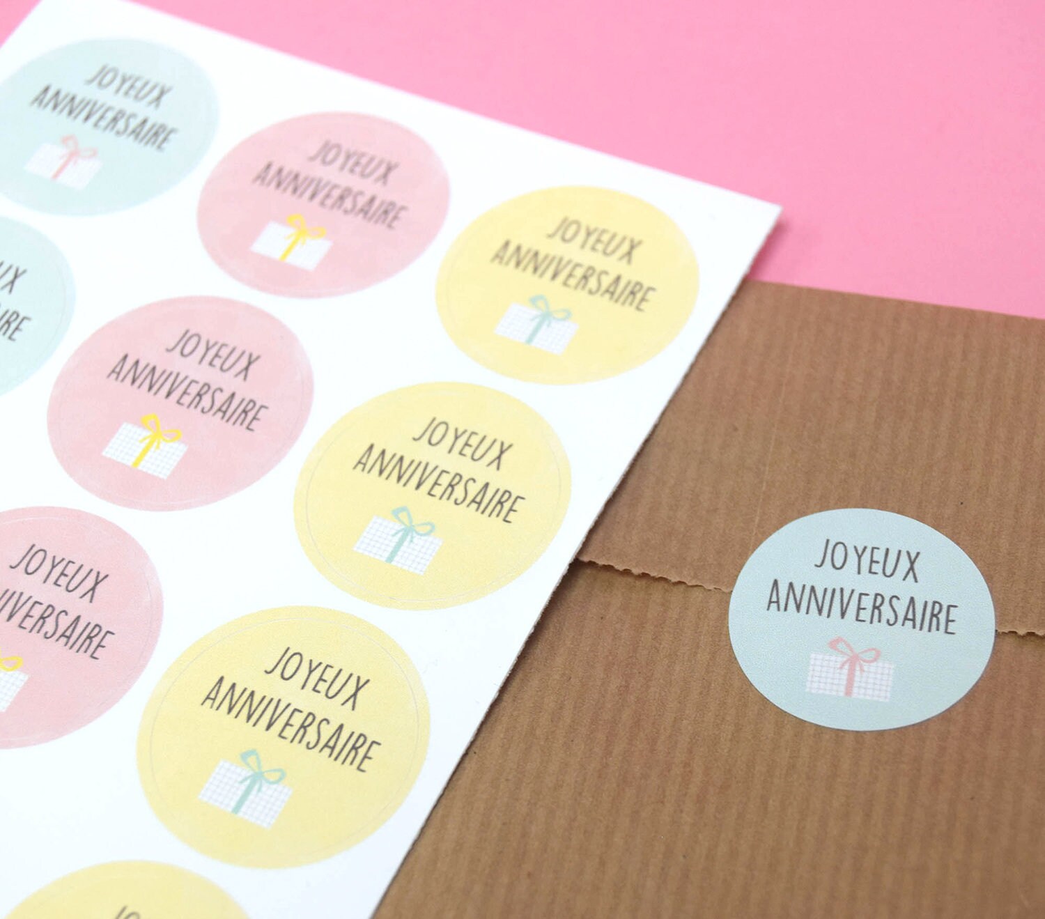 Happy Birthday Stickers Etsy