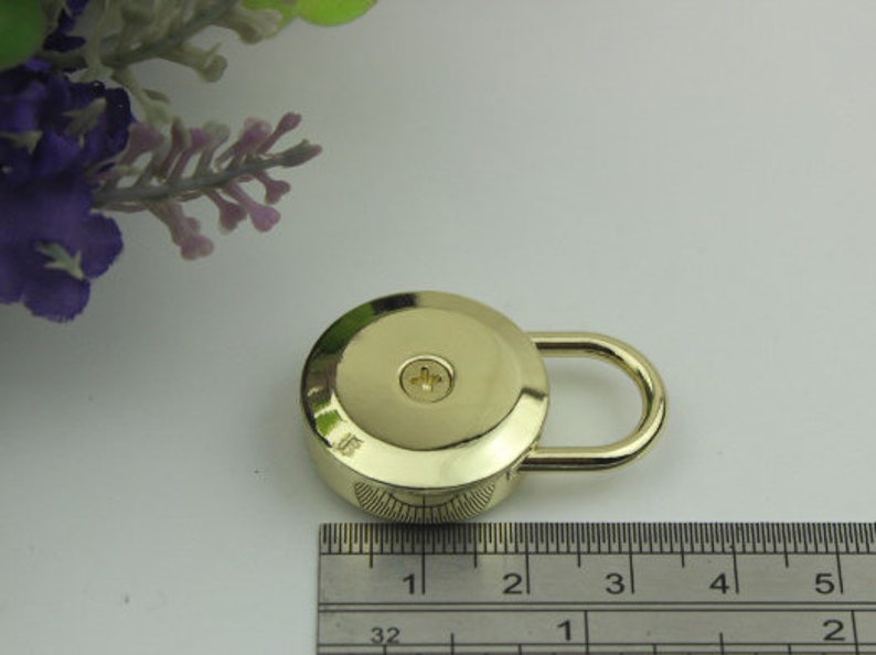 10pcs 2318mm DIY leather purse bag decoration round pine Spring padlock hanger lock accessories NFL-PL-009