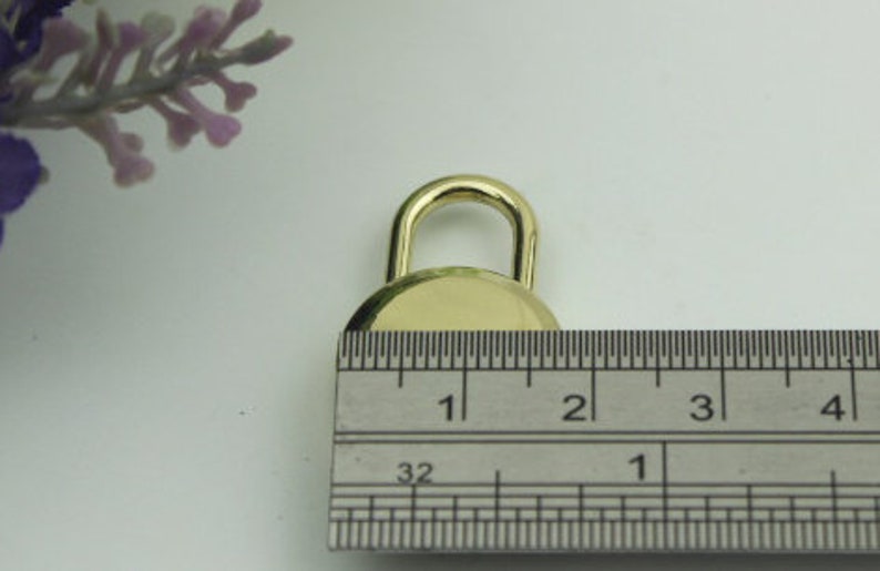10pcs 2318mm DIY leather purse bag decoration round pine Spring padlock hanger lock accessories NFL-PL-009