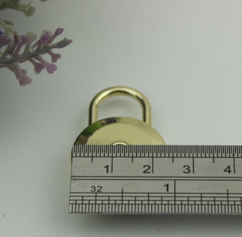 10pcs 2318mm DIY leather purse bag decoration round pine Spring padlock hanger lock accessories NFL-PL-009
