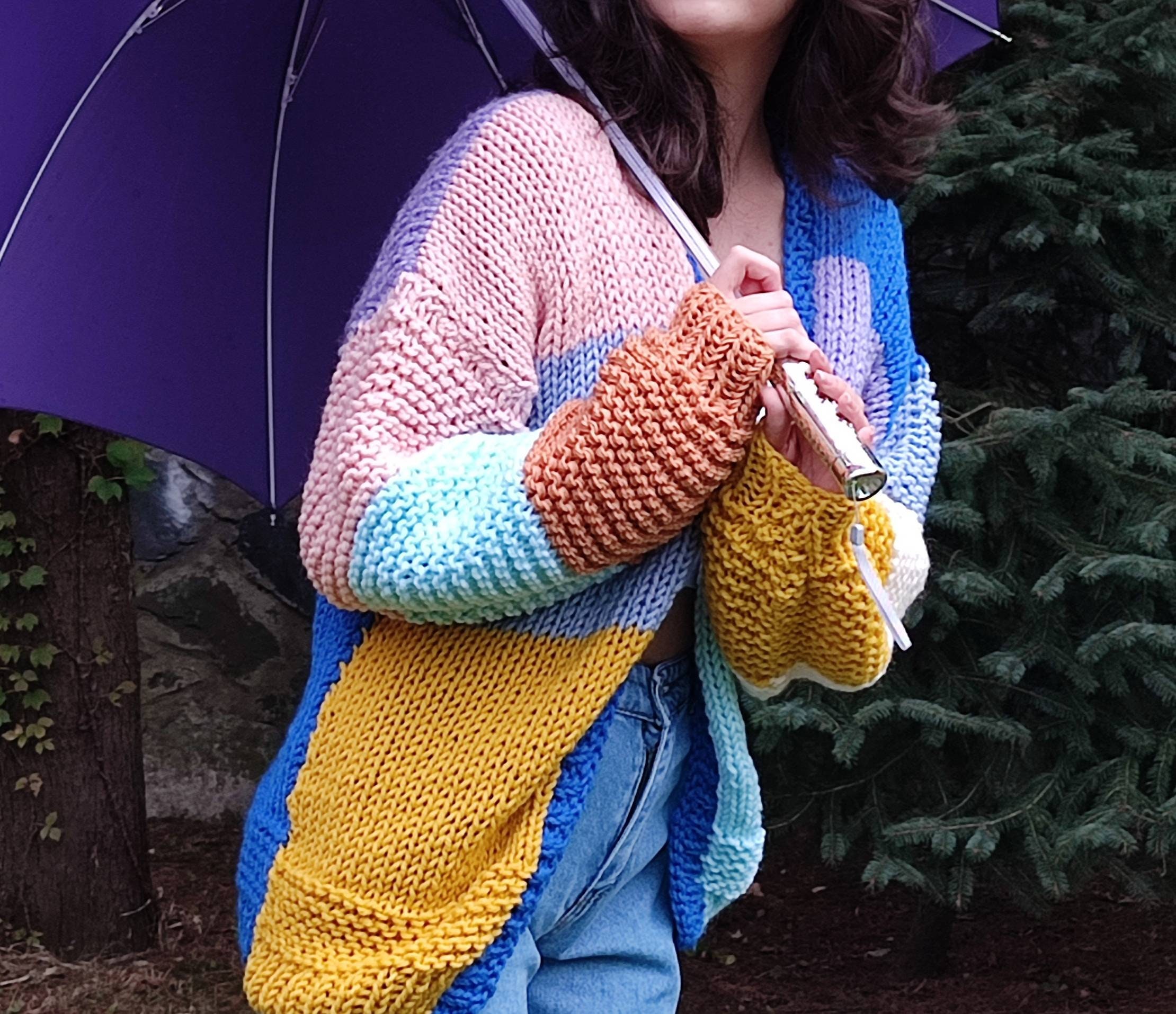 Oversize Knit Jacket - Etsy
