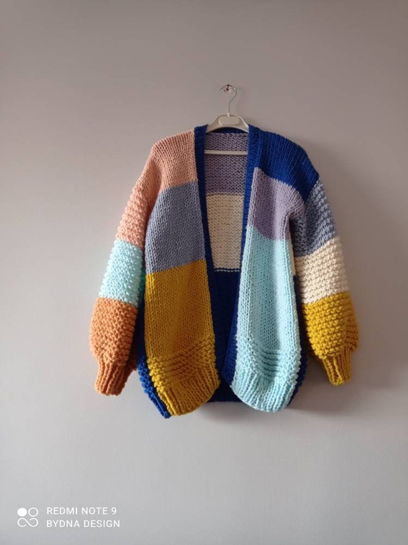 Oversize xxl knitting sweater chunky colorful sweater Super chunky xxl cardigan for woman mothersday gifts
