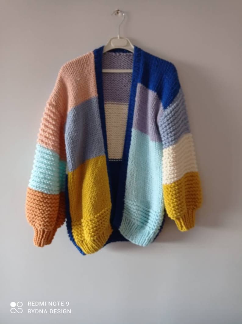 Oversize xxl knitting sweater chunky colorful sweater Super chunky xxl cardigan for woman mothersday gifts