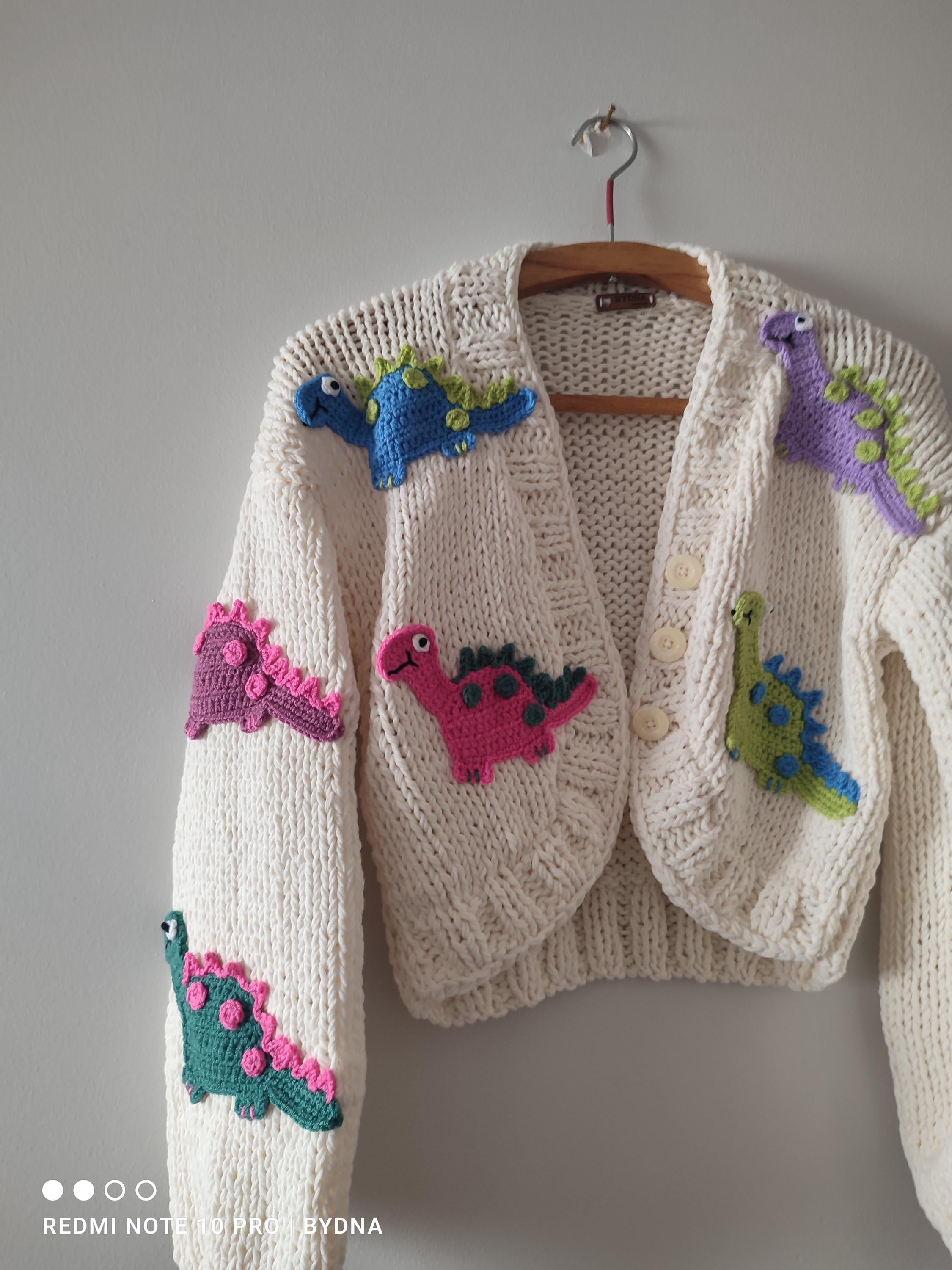 ジャケット・アウター DINOSAUR JQ WOOL CARDIGAN Dinosaur Cardigan - Etsy