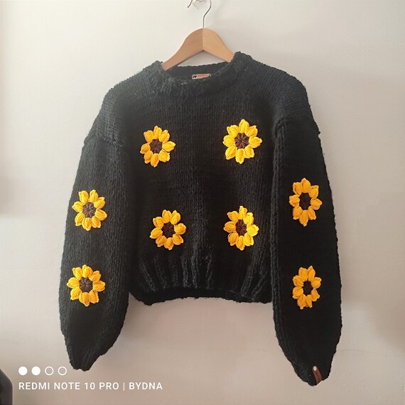 SUNFLOWER ASKE SWEATER ブラックニット Sunflower Aske Sweater - Black | Garmentory