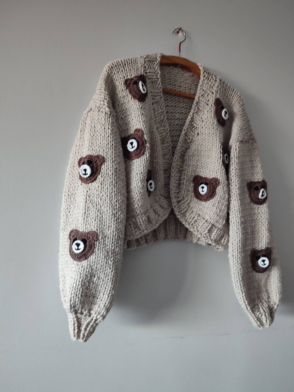 MUSINSA | MAINBOOTH Teddy Bear Cardigan (COCOA)