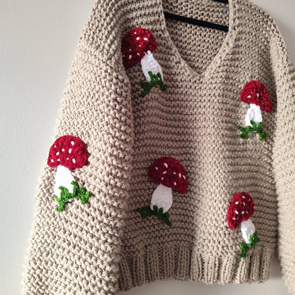 Mushroom Sweater - Etsy
