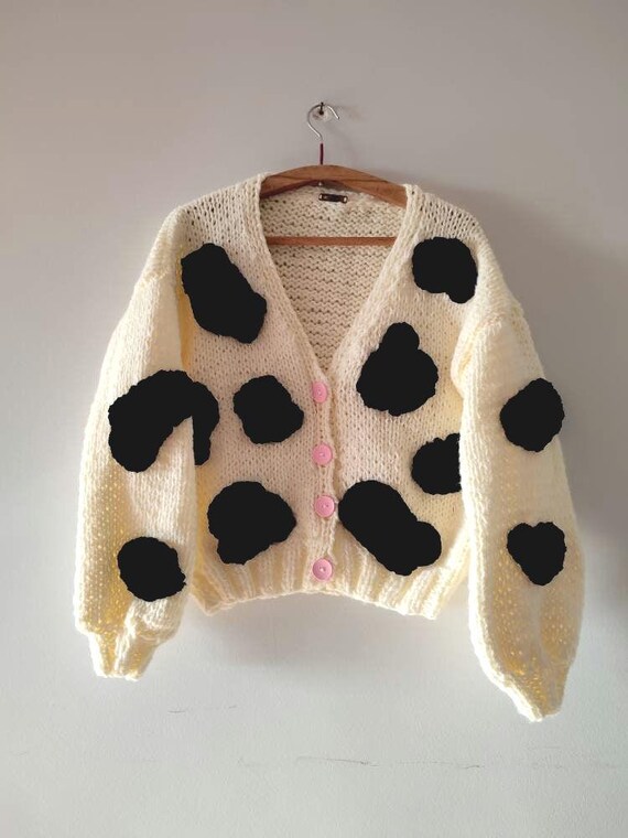Cardigan da donna Boho in maglia grossa a trecce - Italia
